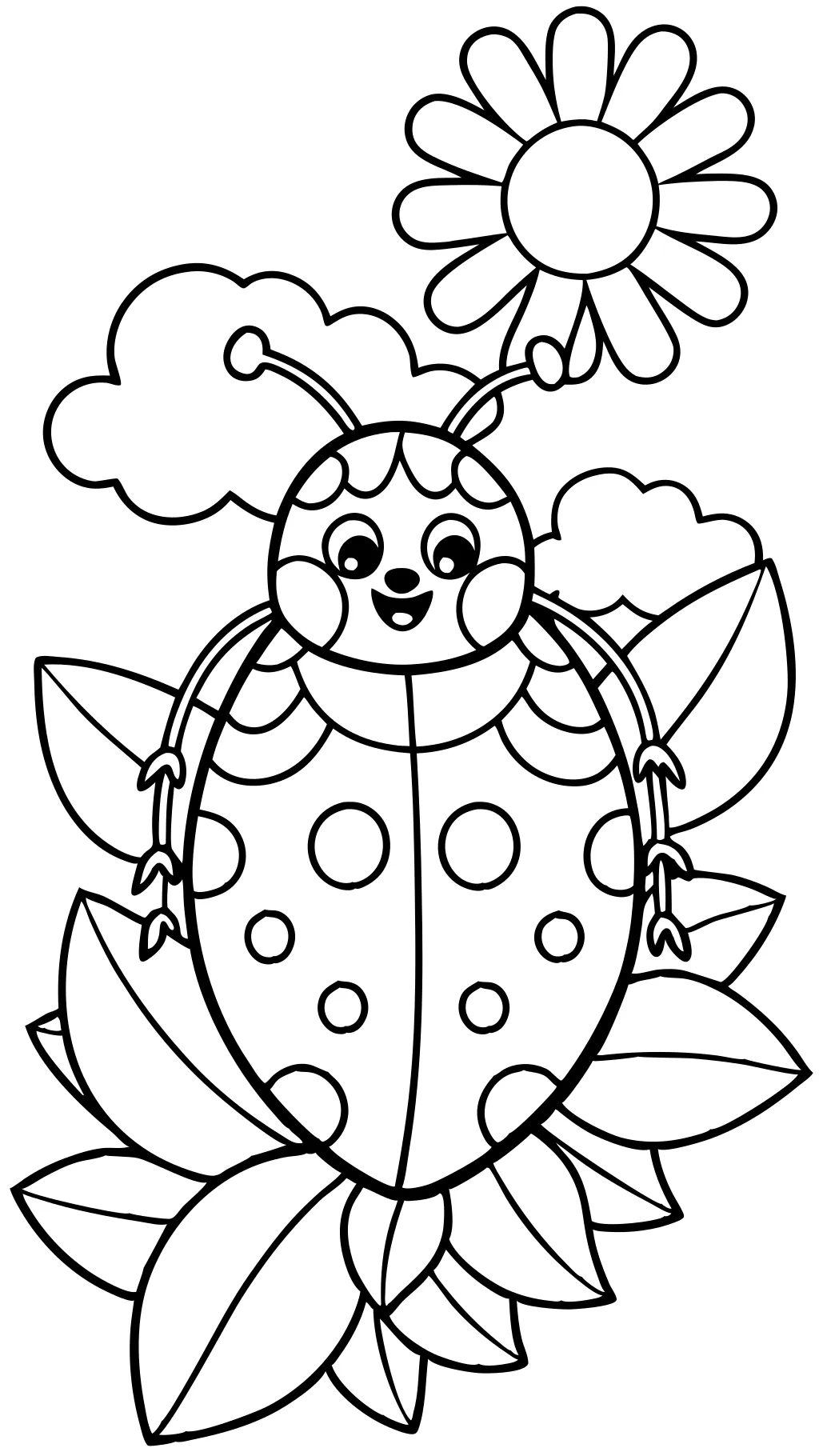 cute ladybug coloring pages